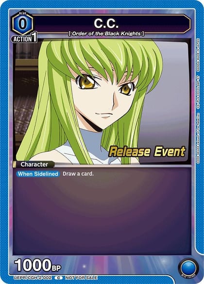 C.C. (002), UEX03BT: CODE GEASS: Lelouch of the Rebellion Vol.2 Release Event Cards UEPR/CGH-2-002