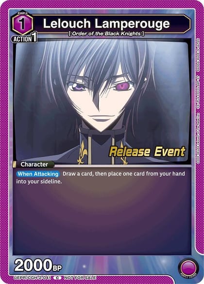 Lelouch Lamperouge (041), UEX03BT: CODE GEASS: Lelouch of the Rebellion Vol.2 Release Event Cards UEPR/CGH-2-041