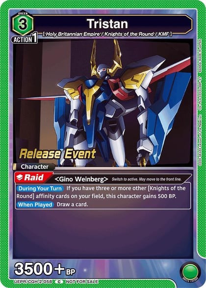 Tristan, UEX03BT: CODE GEASS: Lelouch of the Rebellion Vol.2 Release Event Cards UEPR/CGH-2-058