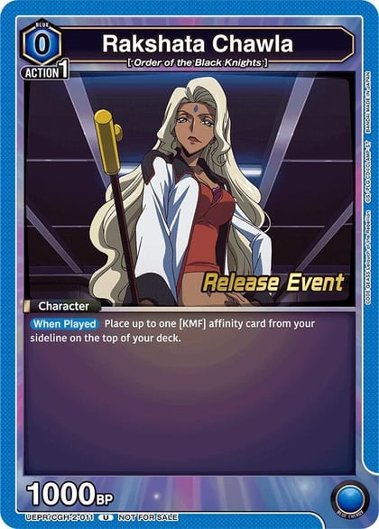 Rakshata Chawla, UEX03BT: CODE GEASS: Lelouch of the Rebellion Vol.2 Release Event Cards UEPR/CGH-2-011