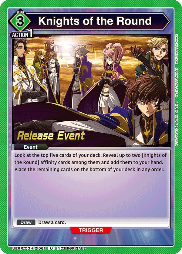 Knights of the Round, UEX03BT: CODE GEASS: Lelouch of the Rebellion Vol.2 Release Event Cards UEPR/CGH-2-061