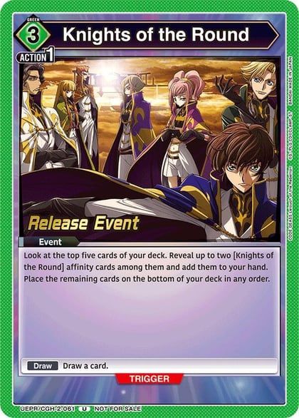 Knights of the Round, UEX03BT: CODE GEASS: Lelouch of the Rebellion Vol.2 Release Event Cards UEPR/CGH-2-061