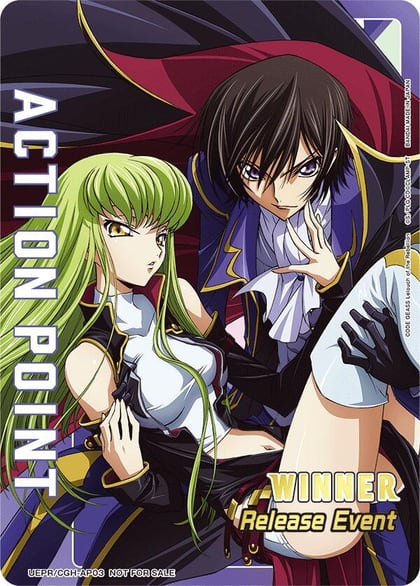 Action Point Card (Release Event Winner), UEX03BT: CODE GEASS: Lelouch of the Rebellion Vol.2 Release Event Cards UEPR/CGH-AP03