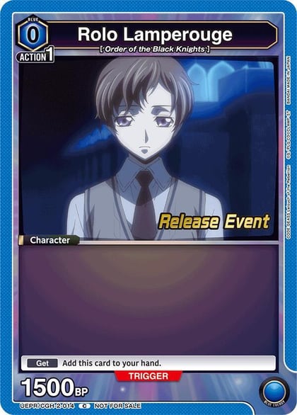 Rolo Lamperouge (014), UEX03BT: CODE GEASS: Lelouch of the Rebellion Vol.2 Release Event Cards UEPR/CGH-2-014