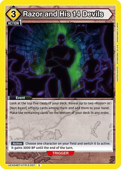 Razor and His 14 Devils, UEX04BT: HUNTER X HUNTER Vol.2 UEX04BT/HTR-2-037