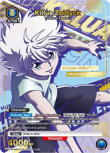Killua Zoldyck (043) (SR*), UEX04BT: HUNTER X HUNTER Vol.2 UEX04BT/HTR-2-043