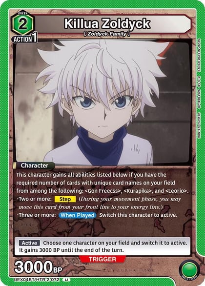 Killua Zoldyck (072), UEX04BT: HUNTER X HUNTER Vol.2 UEX04BT/HTR-2-072