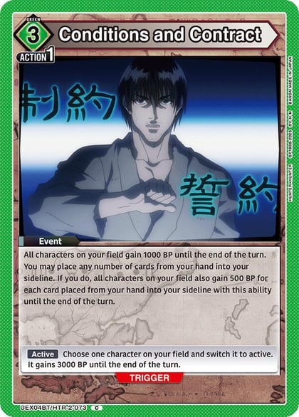 Conditions and Contract, UEX04BT: HUNTER X HUNTER Vol.2 UEX04BT/HTR-2-073
