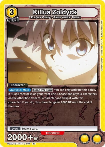 Killua Zoldyck (074), UEX04BT: HUNTER X HUNTER Vol.2 UEX04BT/HTR-2-074