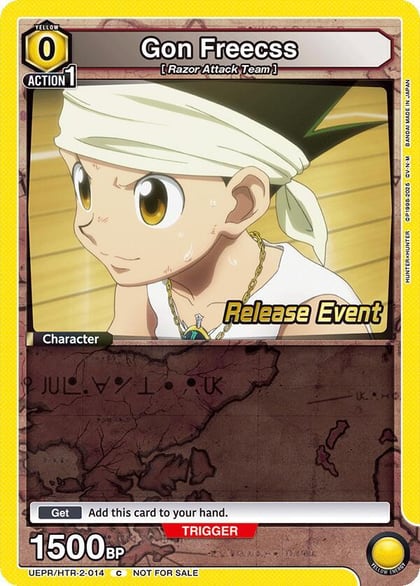 Gon Freecss (014), UEX04BT: HUNTER X HUNTER Vol.2 Release Event Cards UEPR/HTR-2-014