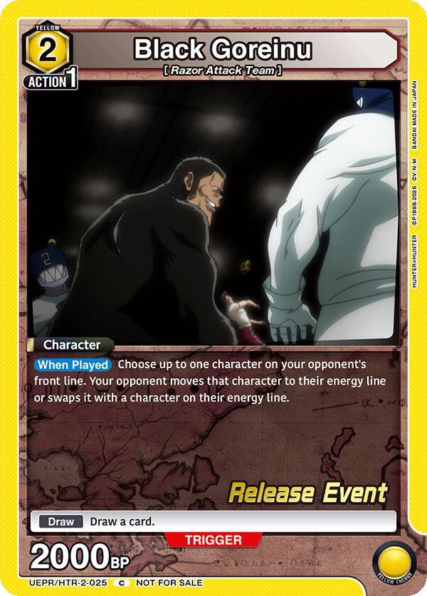 Black Goreinu, UEX04BT: HUNTER X HUNTER Vol.2 Release Event Cards UEPR/HTR-2-025