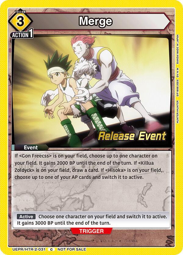 Merge, UEX04BT: HUNTER X HUNTER Vol.2 Release Event Cards UEPR/HTR-2-031