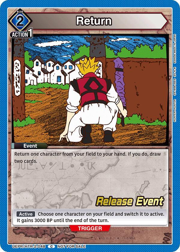 Return, UEX04BT: HUNTER X HUNTER Vol.2 Release Event Cards UEPR/HTR-2-048