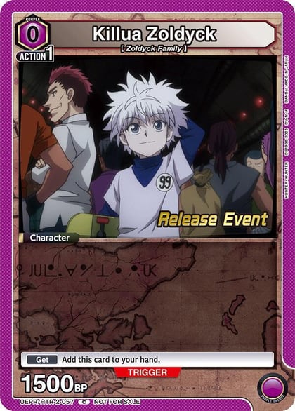 Killua Zoldyck (057), UEX04BT: HUNTER X HUNTER Vol.2 Release Event Cards UEPR/HTR-2-057