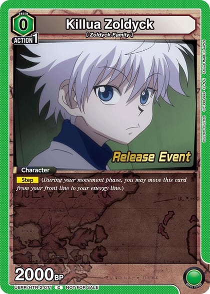 Killua Zoldyck (071), UEX04BT: HUNTER X HUNTER Vol.2 Release Event Cards UEPR/HTR-2-071