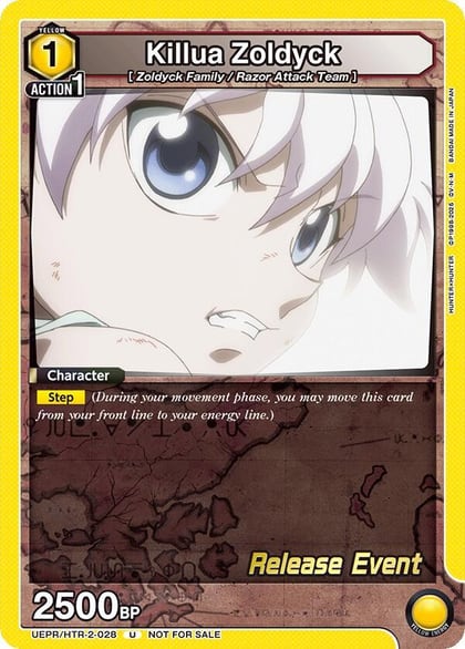 Killua Zoldyck (028), UEX04BT: HUNTER X HUNTER Vol.2 Release Event Cards UEPR/HTR-2-028