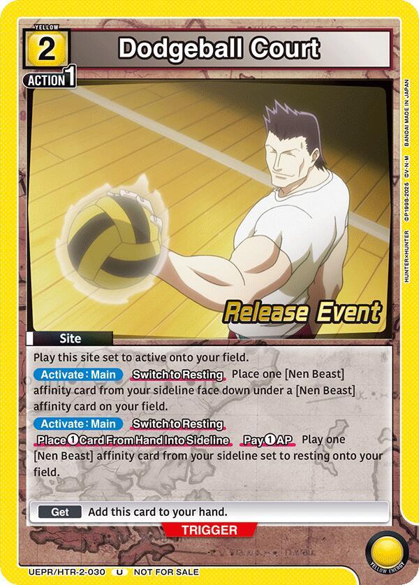 Dodgeball Court, UEX04BT: HUNTER X HUNTER Vol.2 Release Event Cards UEPR/HTR-2-030