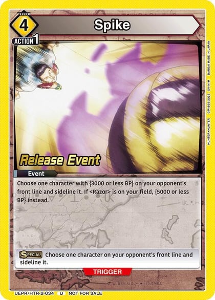 Spike, UEX04BT: HUNTER X HUNTER Vol.2 Release Event Cards UEPR/HTR-2-034