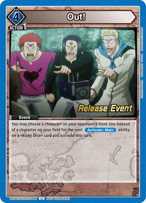 Out!, UEX04BT: HUNTER X HUNTER Vol.2 Release Event Cards UEPR/HTR-2-046