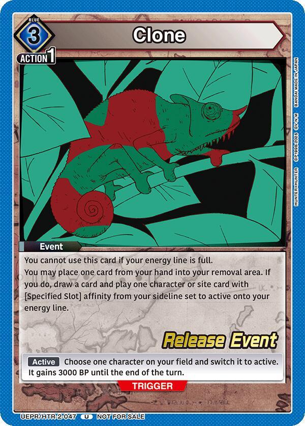 Clone, UEX04BT: HUNTER X HUNTER Vol.2 Release Event Cards UEPR/HTR-2-047