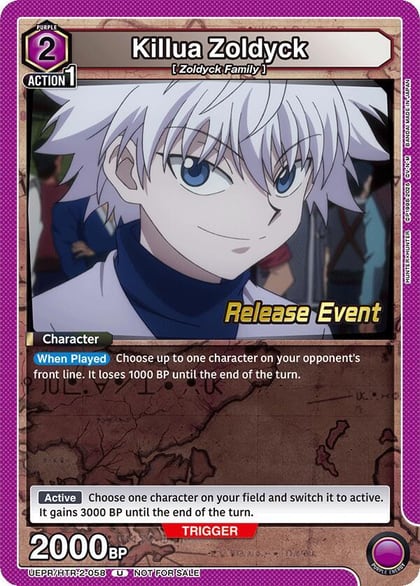 Killua Zoldyck (058), UEX04BT: HUNTER X HUNTER Vol.2 Release Event Cards UEPR/HTR-2-058