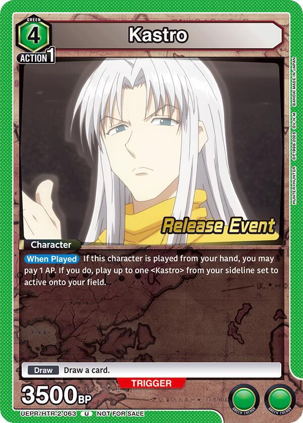 Kastro, UEX04BT: HUNTER X HUNTER Vol.2 Release Event Cards UEPR/HTR-2-063