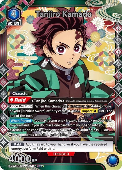 Tanjiro Kamado (017) (SR*), UEX05BT: Demon Slayer: Kimetsu no Yaiba Vol.2 UEX05BT/KMY-3-017