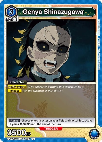 Genya Shinazugawa (023), UEX05BT: Demon Slayer: Kimetsu no Yaiba Vol.2 UEX05BT/KMY-3-023