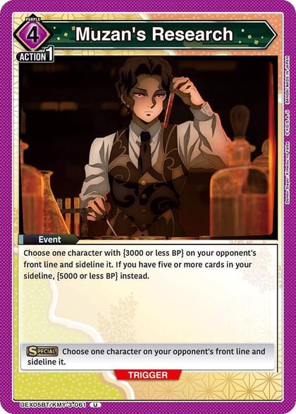 Muzan's Research, UEX05BT: Demon Slayer: Kimetsu no Yaiba Vol.2 UEX05BT/KMY-3-061