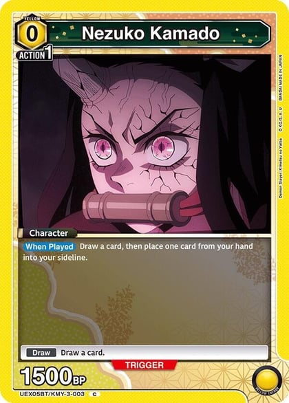 Nezuko Kamado (003) (Box Topper Foil), UEX05BT: Demon Slayer: Kimetsu no Yaiba Vol.2 UEX05BT/KMY-3-003