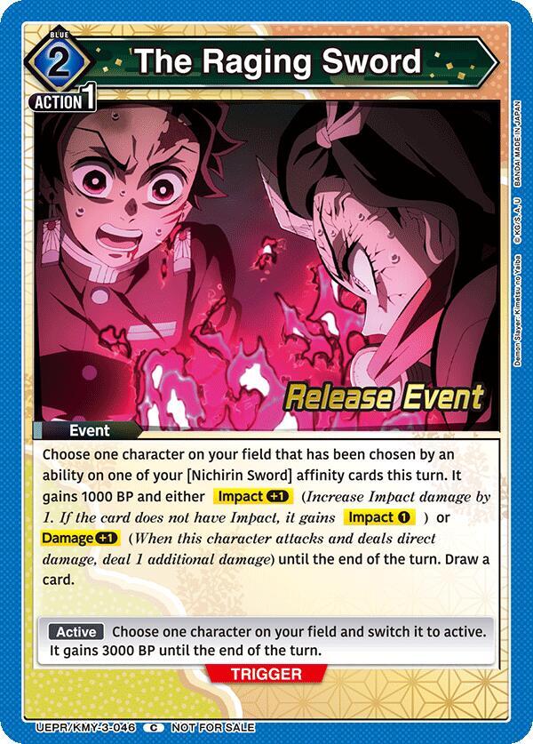 The Raging Sword, UEX05BT: Demon Slayer: Kimetsu no Yaiba Vol.2 Release Event Cards UEPR/KMY-3-046