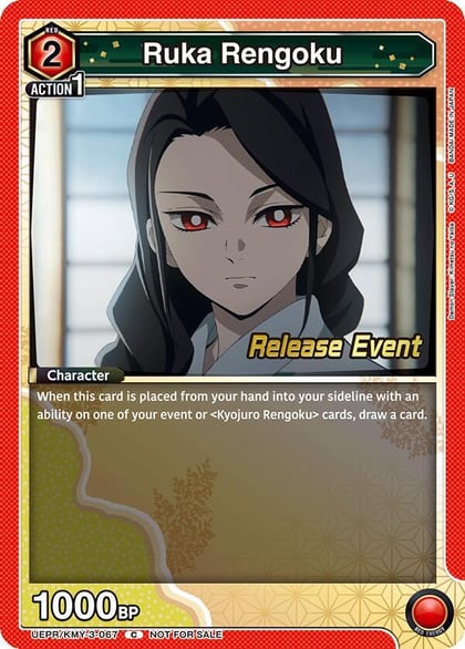 Ruka Rengoku, UEX05BT: Demon Slayer: Kimetsu no Yaiba Vol.2 Release Event Cards UEPR/KMY-3-067