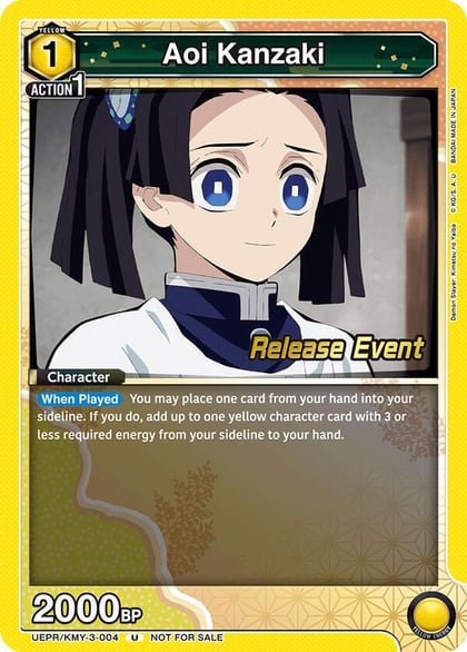 Aoi Kanzaki, UEX05BT: Demon Slayer: Kimetsu no Yaiba Vol.2 Release Event Cards UEPR/KMY-3-004