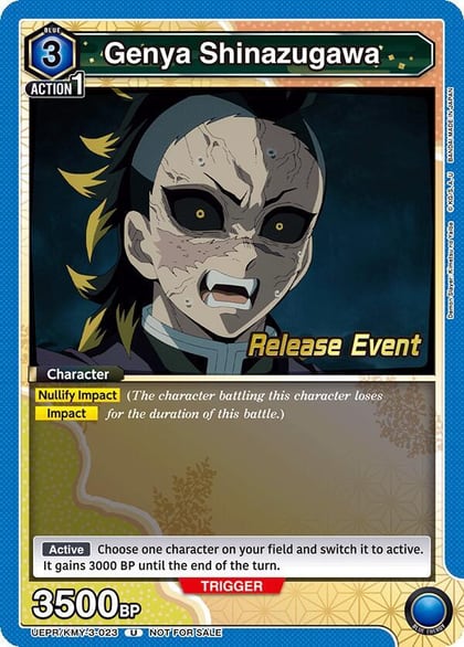 Genya Shinazugawa (023), UEX05BT: Demon Slayer: Kimetsu no Yaiba Vol.2 Release Event Cards UEPR/KMY-3-023