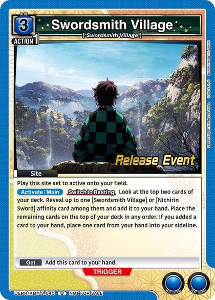 Swordsmith Village, UEX05BT: Demon Slayer: Kimetsu no Yaiba Vol.2 Release Event Cards UEPR/KMY-3-040