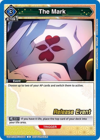 The Mark, UEX05BT: Demon Slayer: Kimetsu no Yaiba Vol.2 Release Event Cards UEPR/KMY-3-044