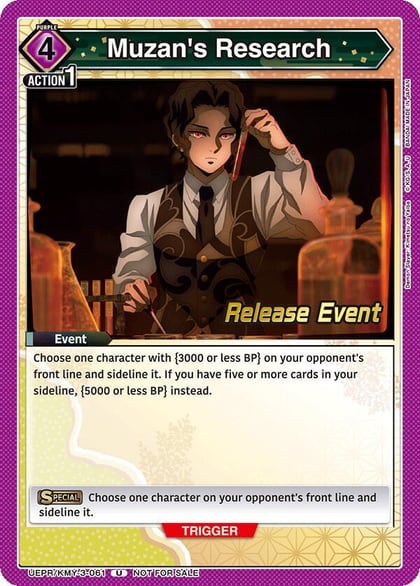 Muzan's Research, UEX05BT: Demon Slayer: Kimetsu no Yaiba Vol.2 Release Event Cards UEPR/KMY-3-061
