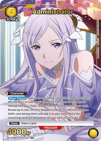 Administrator (U*), UEX06BT: Sword Art Online Vol.2 UEX06BT/SAO-2-001