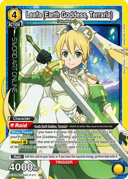 Leafa (Earth Goddess, Terraria), UEX06BT: Sword Art Online Vol.2 UEX06BT/SAO-2-011