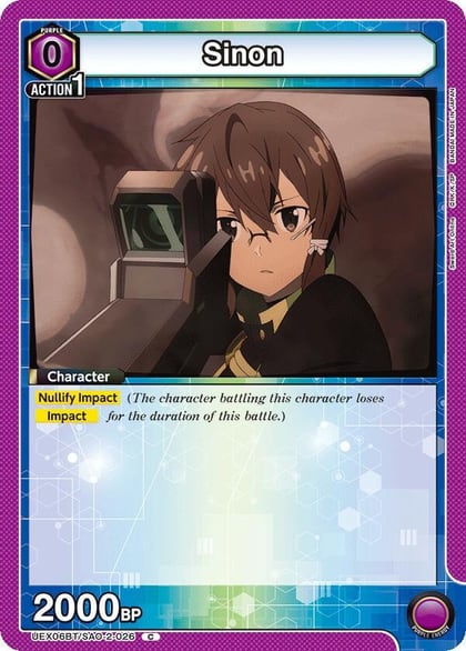 Sinon (026), UEX06BT: Sword Art Online Vol.2 UEX06BT/SAO-2-026