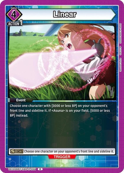 Linear, UEX06BT: Sword Art Online Vol.2 UEX06BT/SAO-2-059