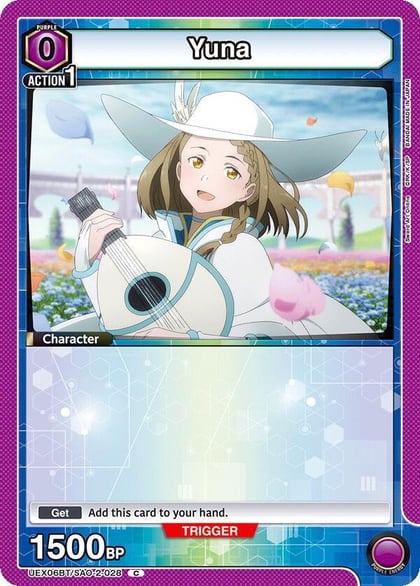 Yuna (028) (Box Topper Foil), UEX06BT: Sword Art Online Vol.2 UEX06BT/SAO-2-028