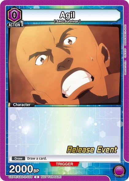 Agil (035), UEX06BT: Sword Art Online Vol.2 Release Event Cards UEPR/SAO-2-035
