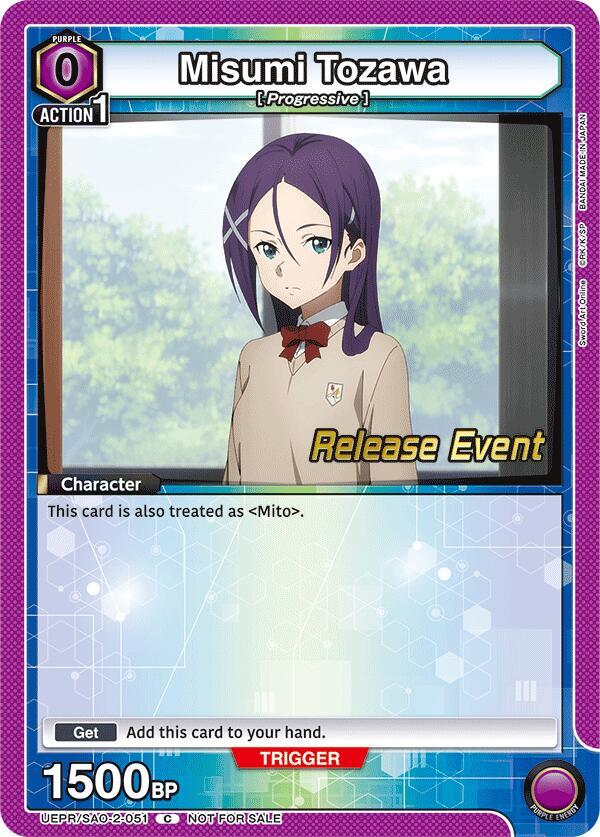 Misumi Tozawa, UEX06BT: Sword Art Online Vol.2 Release Event Cards UEPR/SAO-2-051