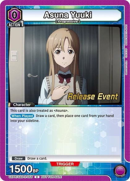 Asuna Yuuki, UEX06BT: Sword Art Online Vol.2 Release Event Cards UEPR/SAO-2-055