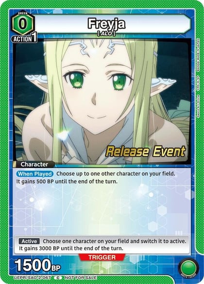 Freyja, UEX06BT: Sword Art Online Vol.2 Release Event Cards UEPR/SAO-2-067
