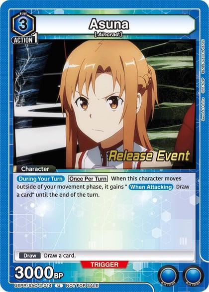 Asuna (014), UEX06BT: Sword Art Online Vol.2 Release Event Cards UEPR/SAO-2-014