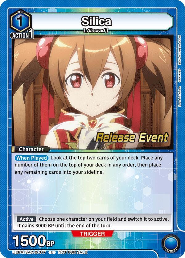 Silica (017), UEX06BT: Sword Art Online Vol.2 Release Event Cards UEPR/SAO-2-017