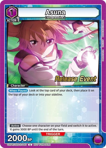 Asuna (040), UEX06BT: Sword Art Online Vol.2 Release Event Cards UEPR/SAO-2-040