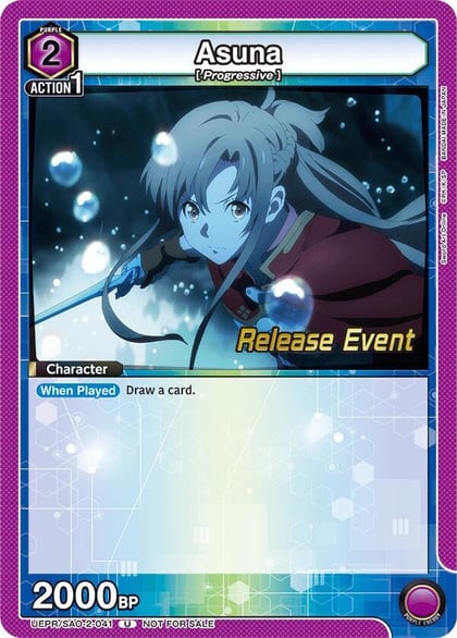 Asuna (041), UEX06BT: Sword Art Online Vol.2 Release Event Cards UEPR/SAO-2-041
